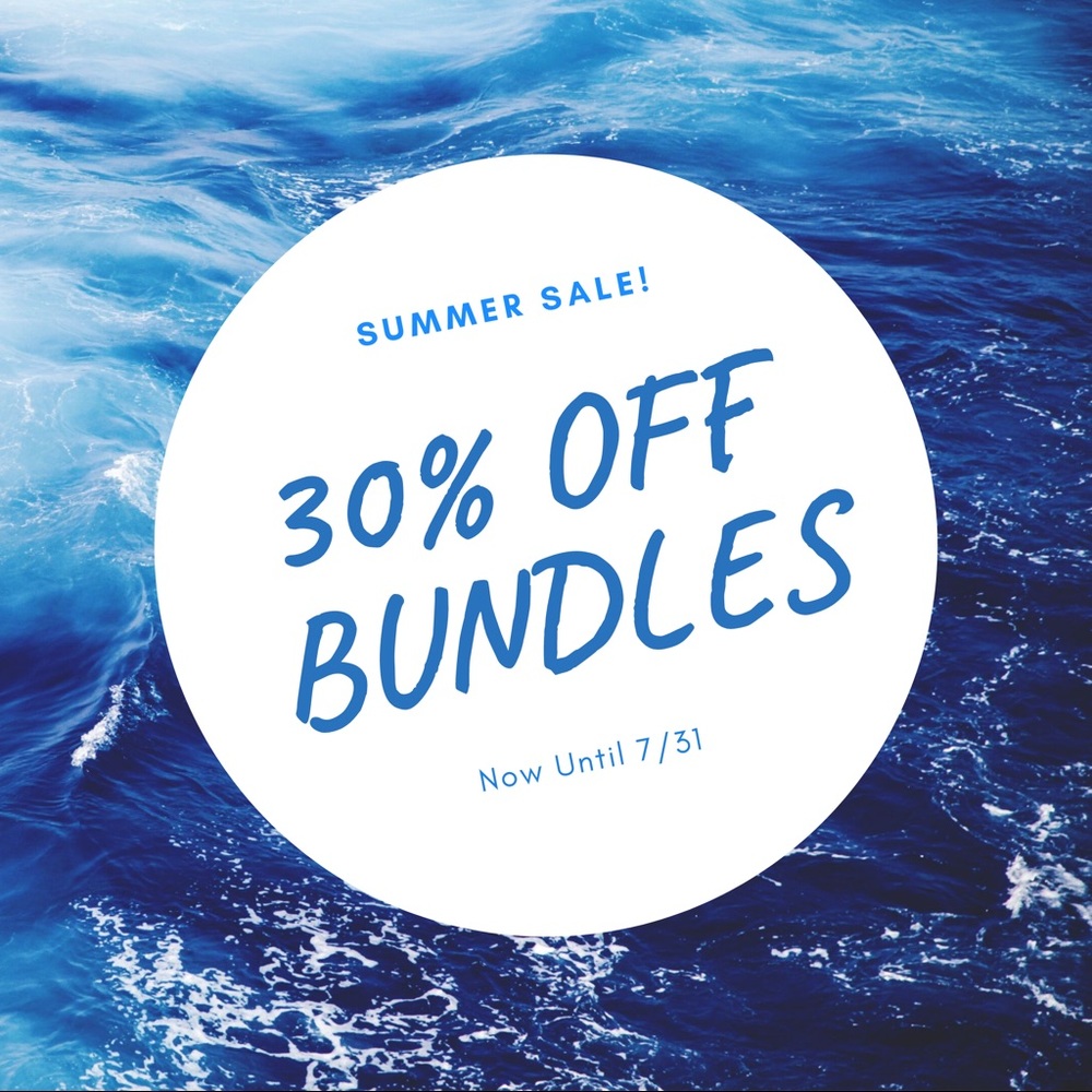 🔆SUMMER SALE! 30% OFF BUNDLES OF 3 OR MORE ITEMS!